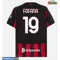 AC Milan Youssouf Fofana #19 Heimtrikot 2025-26 Kurzarm